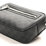 Soft GG Supreme Monogram Web Belt Bag Black Grey