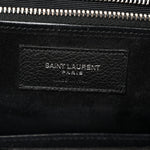 Grained Calfskin Medium Rive Gauche Cabas Black