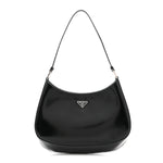 Spazzolato Cleo Shoulder Bag Black