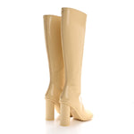 Patent Lambskin Atomic Boots 39 Rubber