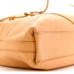 Tumbled Calfskin Medium Voyou Bag Mustard