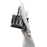 Soft Lux Large Shopping Tote Black