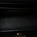 Lambskin Quilted Mini Rectangular Flap Black