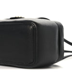 Shiny Caviar Preppy Coco Long Vanity With Strap Black
