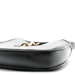 Calfskin Small Jackie Shoulder Bag Black