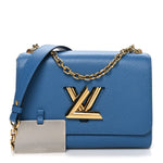 Epi Twist Shoulder Bag MM Blue Jean