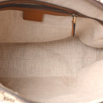 Monogram Medium Lady Web Boston Bag Beige Cuir