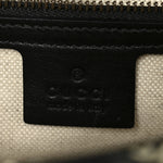 X BALENCIAGA Calfskin Matelasse Logo Print Small GG Marmont Shoulder Bag Black