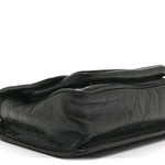 Crinkled Calfskin Matelasse Monogram Baby Niki Chain Satchel Dark Green
