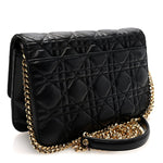 Lambskin Cannage Medium Miss Dior Flap Black