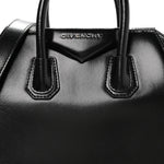 Shiny Lord Calfskin Mini Antigona Black