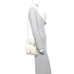 Lambskin Quilted Side Packs White