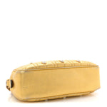 Metallic Calfskin Matelasse Studded Small Pearly GG Marmont Chain Shoulder Bag Gold