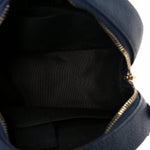 Caviar Quilted Round Filigree Crossbody Navy Black