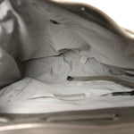 Iridescent Calfskin Chevron Quilted Small Urban Spirit Backpack Silver