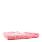 Yarn Raffia Effect Crochet Logo Embroidered Tote Bag Petalo
