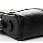 Calfskin Web Mini Ophidia Shoulder Bag Black