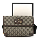 GG Supreme Monogram Neo Vintage Web Belt Bag Brown