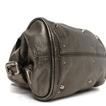 Metallic Calfskin Small Paddington Satchel Acier