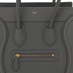 Baby Drummed Calfskin Micro Luggage Kohl
