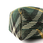 Canvas Knitted Check Mini Peg Duffle Bag Ivy