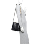 Eco Alter Nappa Perforated Logo Mini Crossbody Black