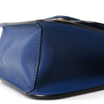 Grainy Calfskin Small VSling Shoulder Bag Blue