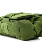 Nylon Intrecciato Padded Tech Mini Cassette Belt Bag Avocado