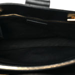 Grain De Poudre Matelasse Chevron Monogram Shopping Bag Black