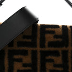 Shearling Vitello Dolce Macro FF 1974 Baguette Tobacco Black