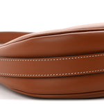 Smooth Calfskin Medium Strap Ava Shoulder Bag Tan