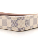 Damier Azur Pochette Felicie Chain Wallet Rose Ballerine