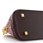 Mini Monogram Alma Long Cherry
