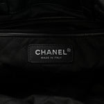 Shiny Calfskin Quilted Chanel 22 Backpack So Black