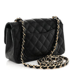 Caviar Quilted Mini Rectangular Flap Black