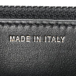 Calfskin Quilted Maxi Pearl Wallet On Chain WOC Black