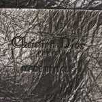 Crinkled Calfskin Macrocannage DiorStar Hobo Bag Black