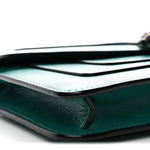 Calfskin Serpenti Forever Flap Clutch Emerald Green