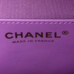 Lambskin Quilted CC In Love Heart Bag Purple
