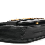 Calfskin Quilted Enchained Wallet On Chain WOC Black