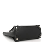 Drummed Calfskin Micro Luggage Black