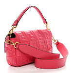 Nappa FF 1974 Embossed Baguette Rosa Fluo