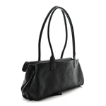 Grained Calfskin Urban Essentials Small Shopping Bag Black
