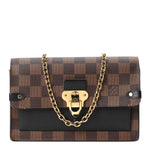 Damier Ebene Vavin Chain Wallet Black