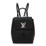 Calfskin Lockme Mini Backpack Black