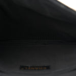 Lambskin Quilted Medium Girl Shoulder Bag White Black