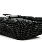 The Rhinestone J Marc Mini Shoulder Bag Black