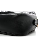 Calfskin Matelasse Small GG Marmont Chain Shoulder Bag Black