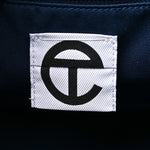 Metallic Vegan Leather Medium Shopping Bag Cobalt