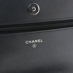 Caviar Quilted Vintage Mademoiselle Wallet On Chain WOC Black